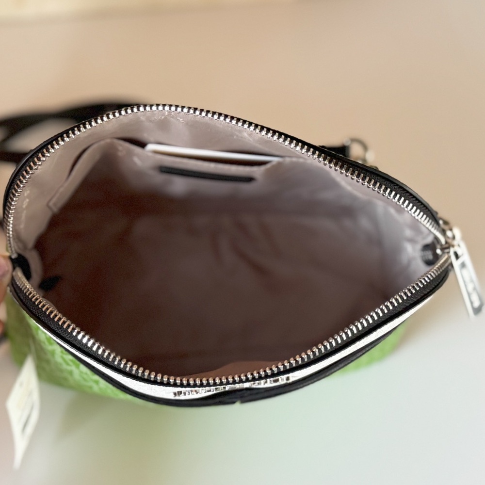 Michael Kors Jet Set Travel Dome Shoulder Crossbody Bag MK Green Multi - Picture 6 of 15